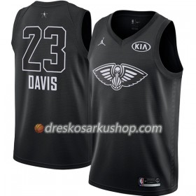 Muški NBA Dres New Orleans Pelicans Anthony Davis 23 2018 All-Star Jordan Brand Crna Swingman